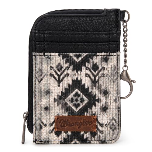 Image of Wrangler Western Card Wallet for Women Aztec Credit Card Holder for Women