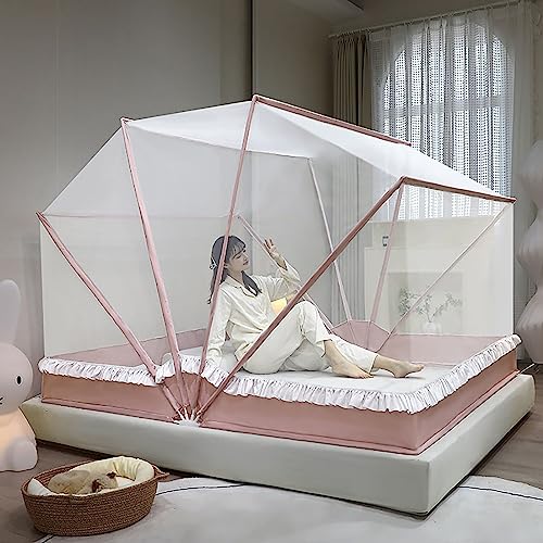 Moustiquaire de chambre pliable pour lit deux places sous tente de voyage