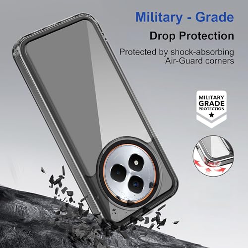 Image of Zapcase Back Case Cover for Realme Narzo 80 Pro 5G | Compatible for Realme Narzo 80 Pro 5G Back Cover | Case Cover with Camera Protection | (TPU + PC | Translucent Black)