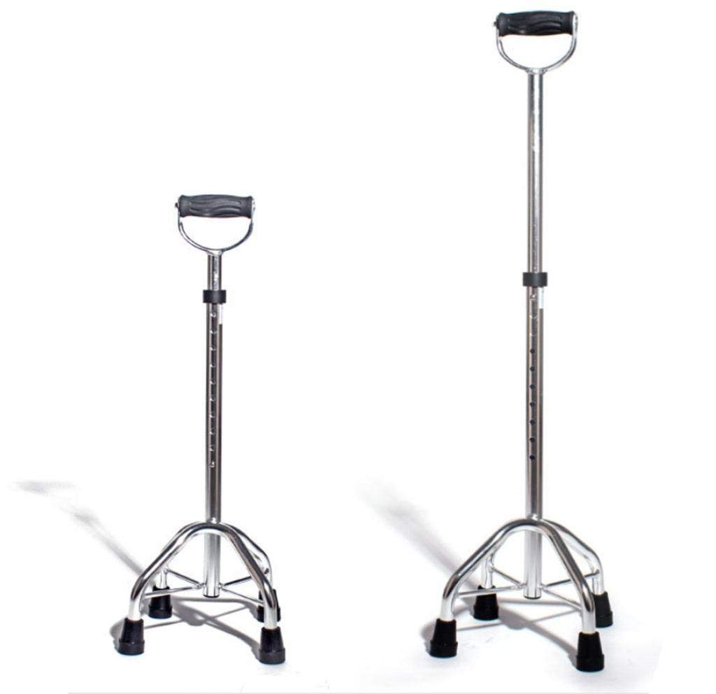 Bastón Plegable Muletas De Aluminio Muletas Todo Terreno Bastón Freedom Edition Cuatro Patas para Personas con Discapacidad,Muletas
