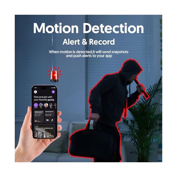 kelucimy Hidden Camera Alarm Clock with Strong Night Vision,4K WiFi Spy Camera Wireless Hidden Cam Motion Detection Mini Nanny Secret Cam with Phone App for Home Security(2.4/5Ghz)… - Image 6