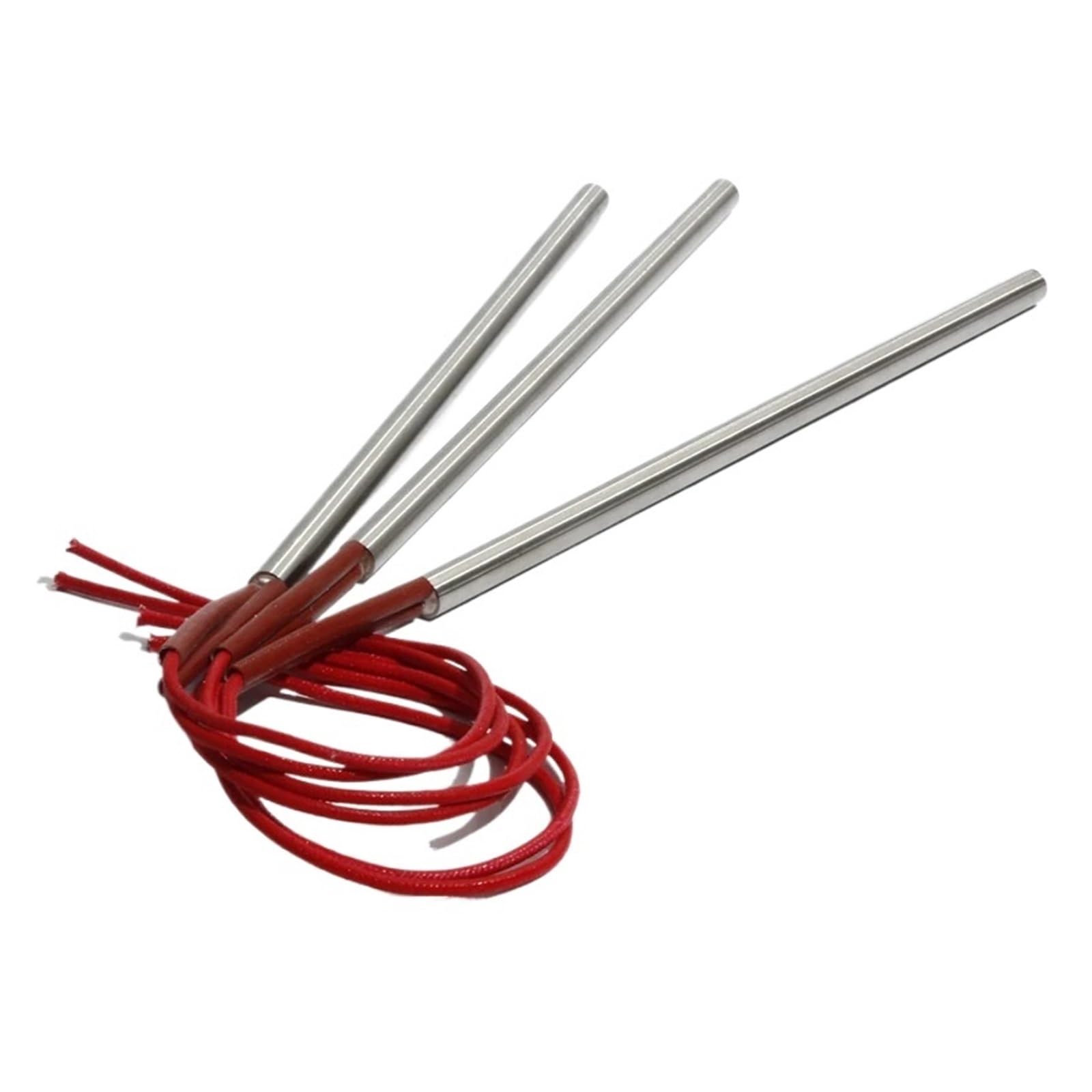 2er-Set Heizpatronen 6x300 Mm – 450 W, 110/220/380 V, 201SUS – Einseitig, 30 Cm Kabel – Für Spritzgießen & Heizanwendungen