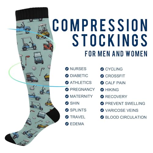 Image of Fisyme Socks for Women Men, Warm Comfort Athletic Crew Running Hiking Cycling Compression Socks