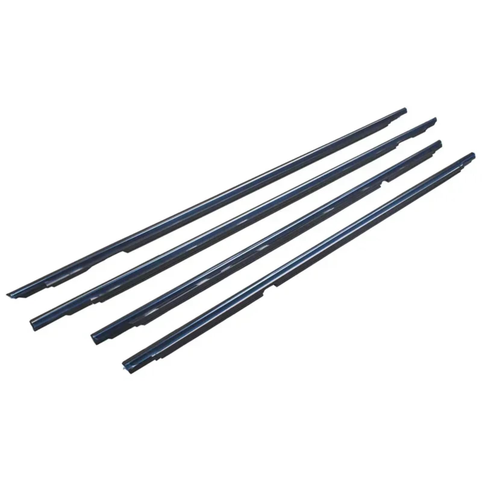 Automotive Window Seals Compatible with Lexus for LX450 1990-1998 4pcs Car Window Weatherstrip Seal Belt Trim Sealing Strips Outer Glass 7571060021(Black)