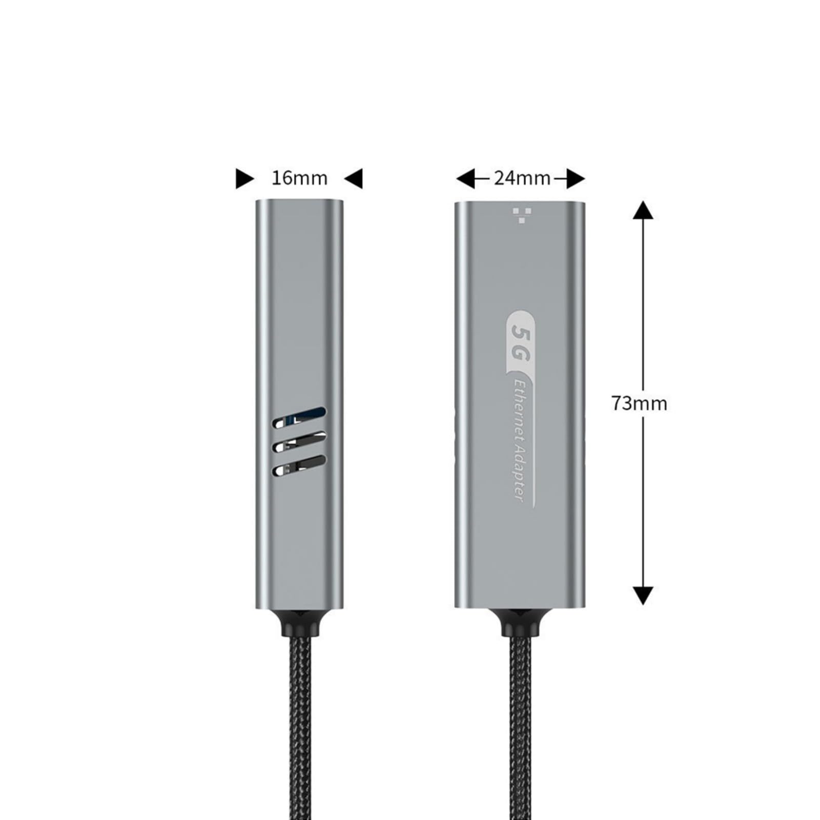 Adattatore USB 5 GHz Gigabit Ethernet per desktop laptop server, scheda di rete ad alta velocità con adattatore di rete a due porte di gioco