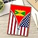 Grenadan America Flag Printed Zipper Leather Journal for Men Women 100 Pages A5 Ruled Notebook Lined Notepad for Writing Note Taking Travel Diary for Teachers Students College Business