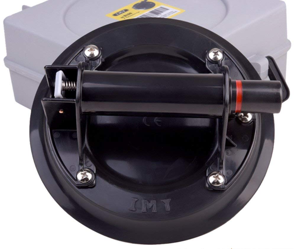 IMT 8" Glass Suction Cup, Heavy Duty Hand-held Vacuum Panel Lifter, Powerful Industrial Glass Sucker Carrier with Handle for Granite Lifting&Window Replacement, 240lbs Load Capacity W/Free Case