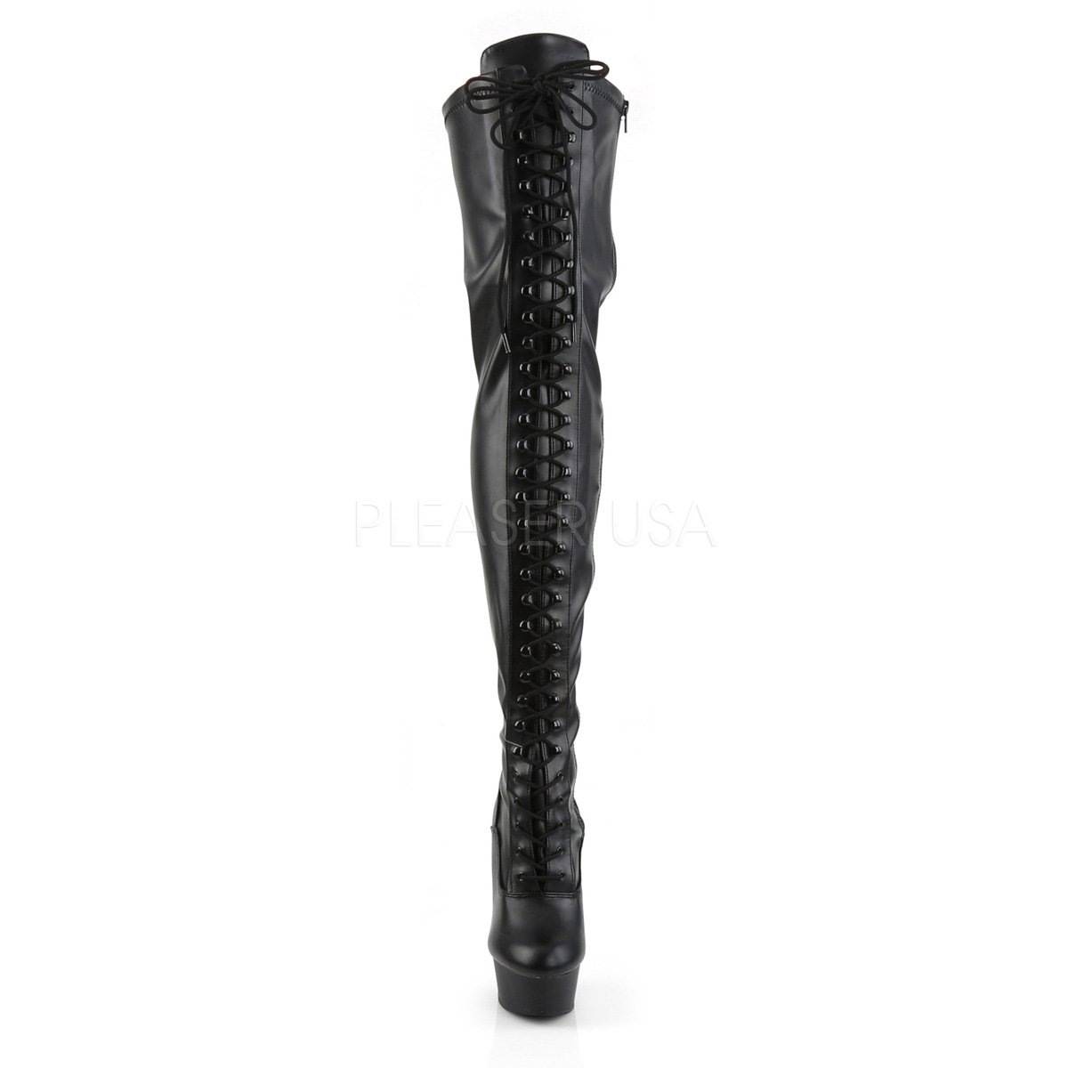 PleaserUSA Plateau-Overknee-Stiefel Delight-3023