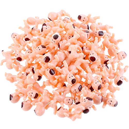 80 Pieces Mini Plastic Baby Favor Supplies For Baby Shower And Ice Cube Game, 1 Inch (Color 1, 80 Pieces) #TOP6