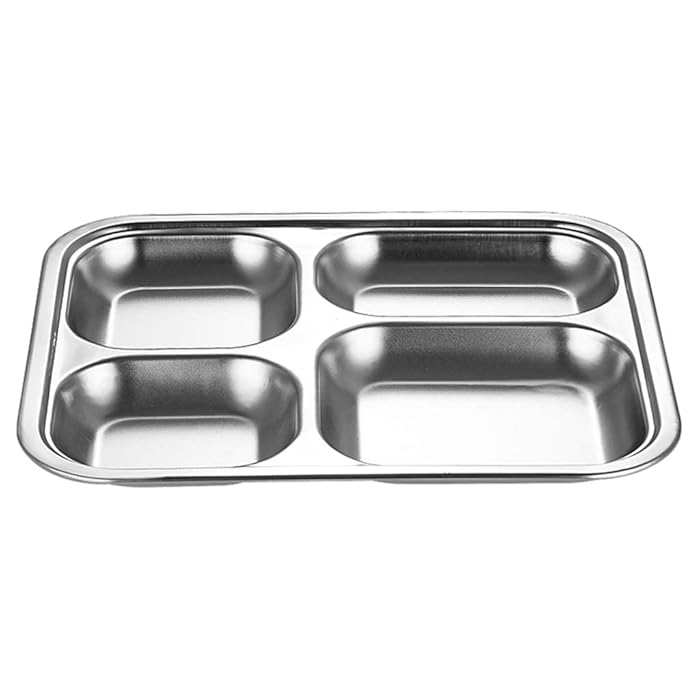 Buy Divided Dinner Tray,laozibierewo1 Stainless Steel Divided Dinner