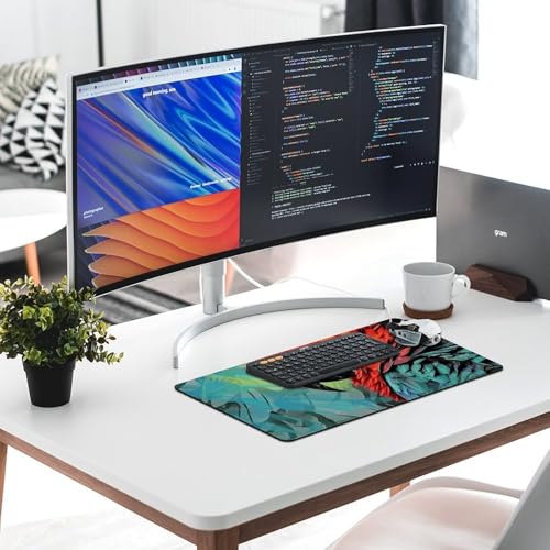 Colorful Parrot Desk Pad Large Protector de Escritorio miniatura 6