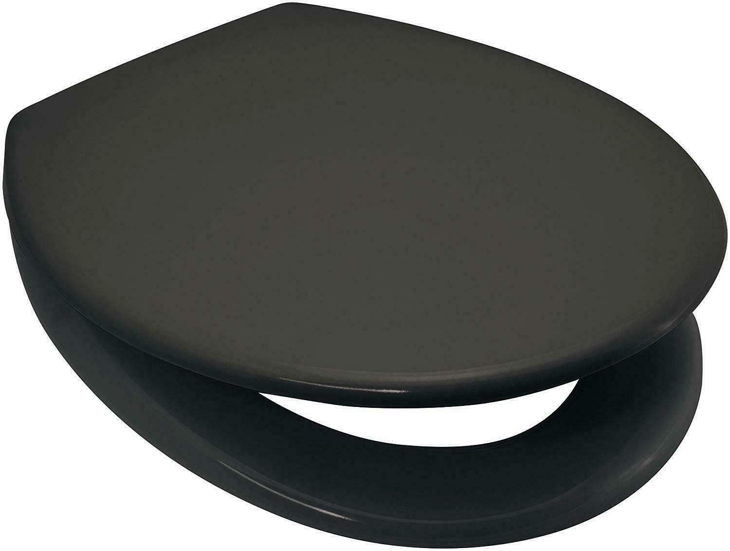 Anthracite Grey Toilet Seat Soft Close Quick Release Top or Bottom Fix