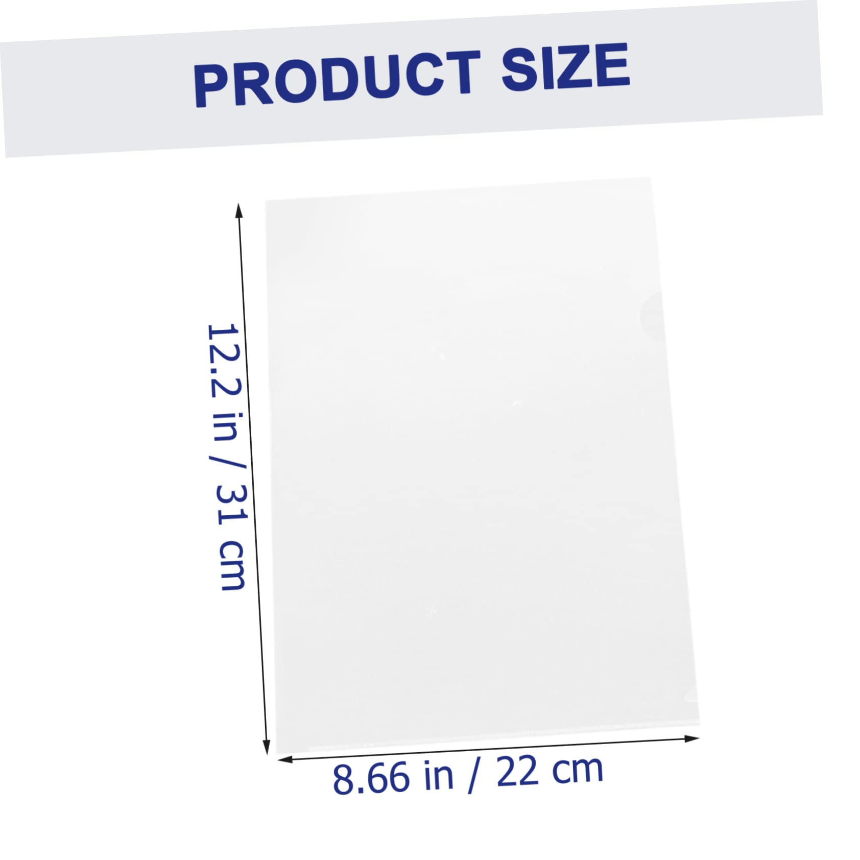 Dokumentenordner L-form 100 Stück Kunststoff Transparent
