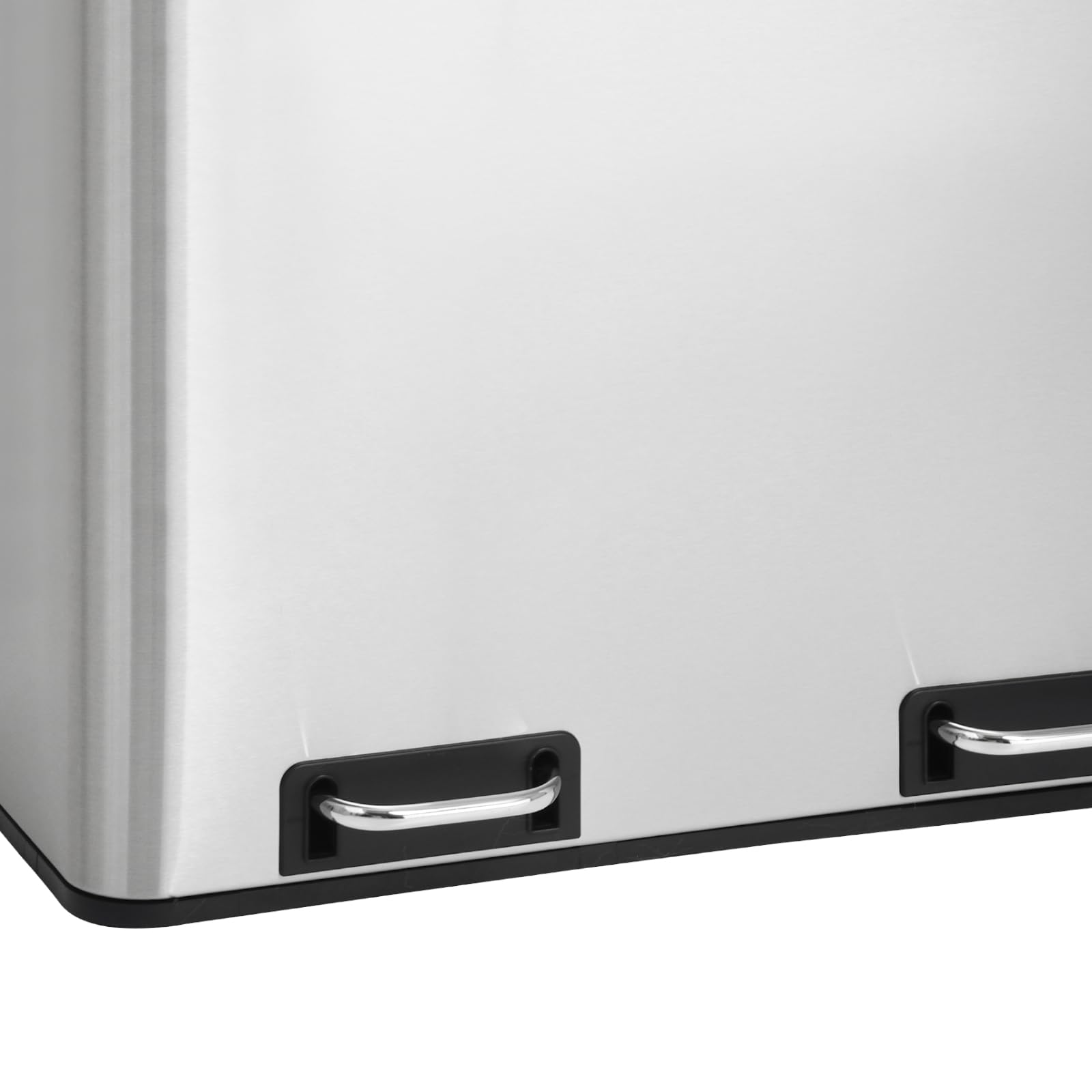 SVITA TM2X30 Pedaalemmer 60 Liter - Afvalbak Afvalba Ontwerp Afvalscheiding Prullenbak Keuken Organisatie Scheidingssysteem Grijs 1081461002