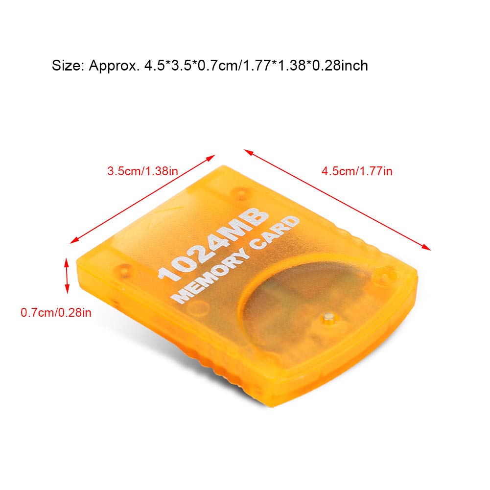 SIXRUN Scheda di Memoria da 1024 MB per Console di Gioco, Memoria Flash Ad Alta velocità con Materiale ABS, capacità di 1024 MB per Caricamento Rapido e Protezione dei Dati Nei Giochi