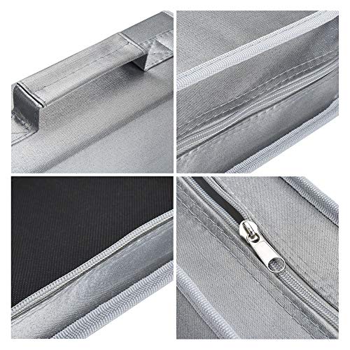 Vicoter CD/DVD Case, 128 Capacity Large CD DVD Case Wallet Holder Storage Organizer Bag for Home Car Travel (Silver) - Thumbnail 5