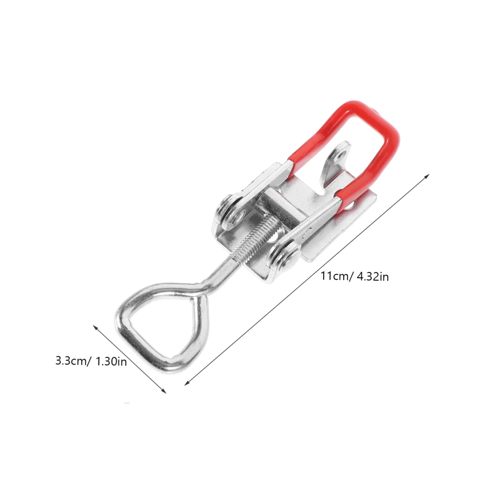 FUNOMOCYA 2pcs Adjustable Latch Clamp Heavy Duty Toggle Clamp Toggle Clamp for Door Small Latch Clamp Latch Hasp Clamp Adjustable Latch Hardware Toggle Latch Clamp Smoker Latch Clamps Steel