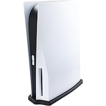 Vertical Stand Compatible with PS5 1000 Series Console with Built-in Cooling Vents and Non-Slip Feet, Space-Save, Specially Designed Black, for PS5 1000 Ultra HD Version