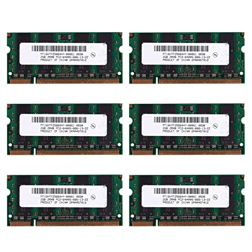 Zndhgdfe 6X 2GB DDR2 PC2-6400 800MHz 200�s��1.8V���b�v�g�b�v������SO-DIMM�m�[�g�u�b�NRAM