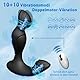 Prostata Stimulation Männer Analvibratoren Anfänger Vibratorensets für Männer 10+10 Dualer Vibrationen Prostata Vibration Männer Analplug für Männer Buttplug Sex Spielzeug für die Männer Frau Paare