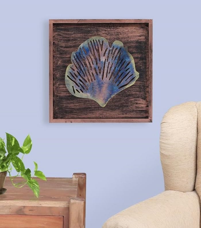 Bharat Art Frame Wall Sculpture | Multicolor Iron Wall Art for Living Room, Office, Café & Restaurant | 12 x 2 x 12 Inch (CW181)