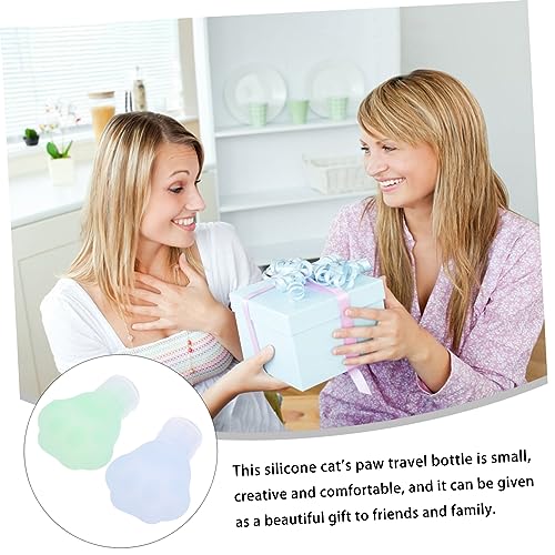 minkissy Dispensador De Garrafa De 2 Peças Recipiente De Sabão De Viagem Garrafas De Silicone De Via