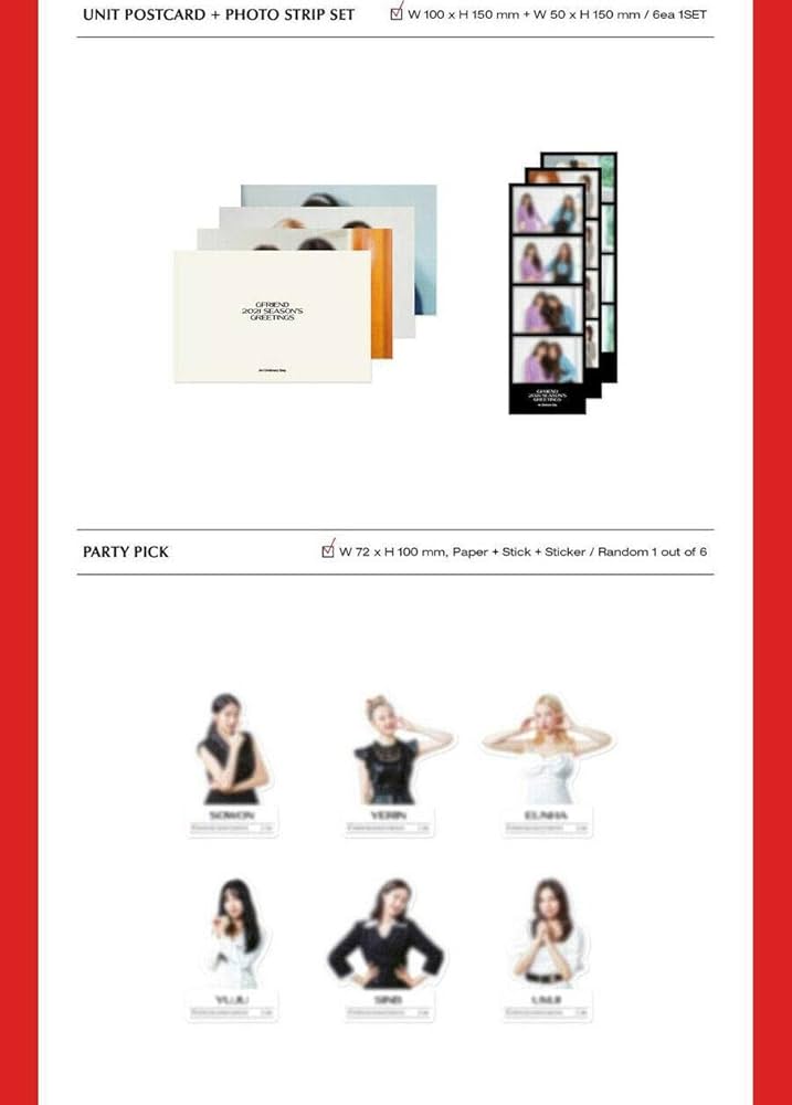 Amazon.com: KAKAO M GFRIEND - 2021 Season's Greetings+Extra