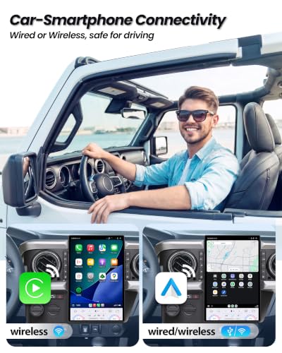 Image of Cidava 13 Inch Car Radio for Toyota Tacoma 2016-2023 | T-style Car Stereo Head Unit Replacement with Wireless CarPlay /Android Auto, Fast Boot, Upgraded DSP & EQ, 4G LTE, 8+128GB