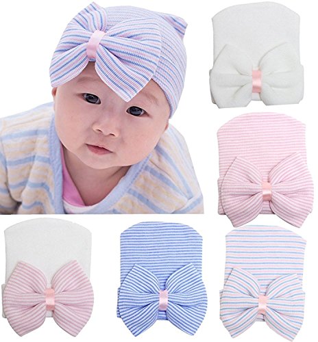 Z-Chen Gorro para Recien Nacido Niña - 5 Pack Cover