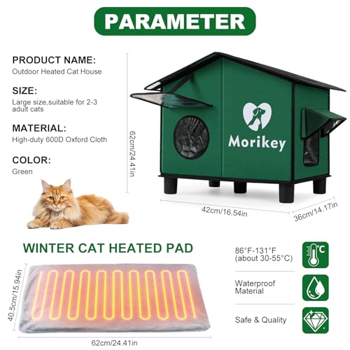Niche chauffante pour chat d'extérieur contre le froid des chats errants - 8
