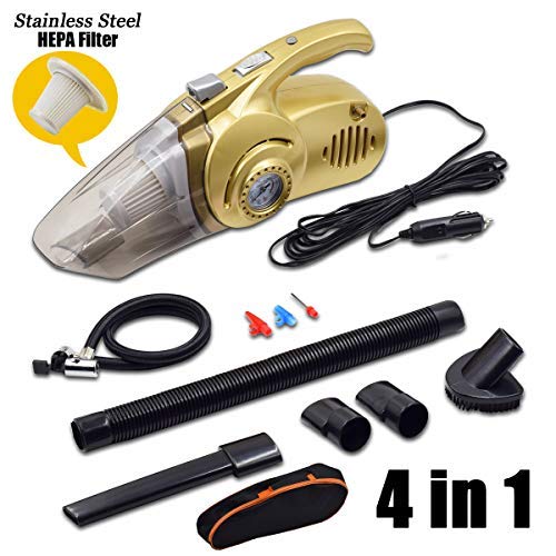 YDL Corded Car Vacuum,DC 12V Portable Car Vacuum Cleaner 96W Car Vacuum Cleaner