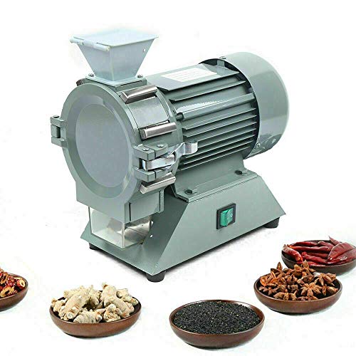 110V Micro Electric Grain Spice Mill Grinder Machine 1400RPM Dry Grinder for Home and Commercial Use Grinding Machine for Kitchen Herb Spice Pepper Coffee Grains