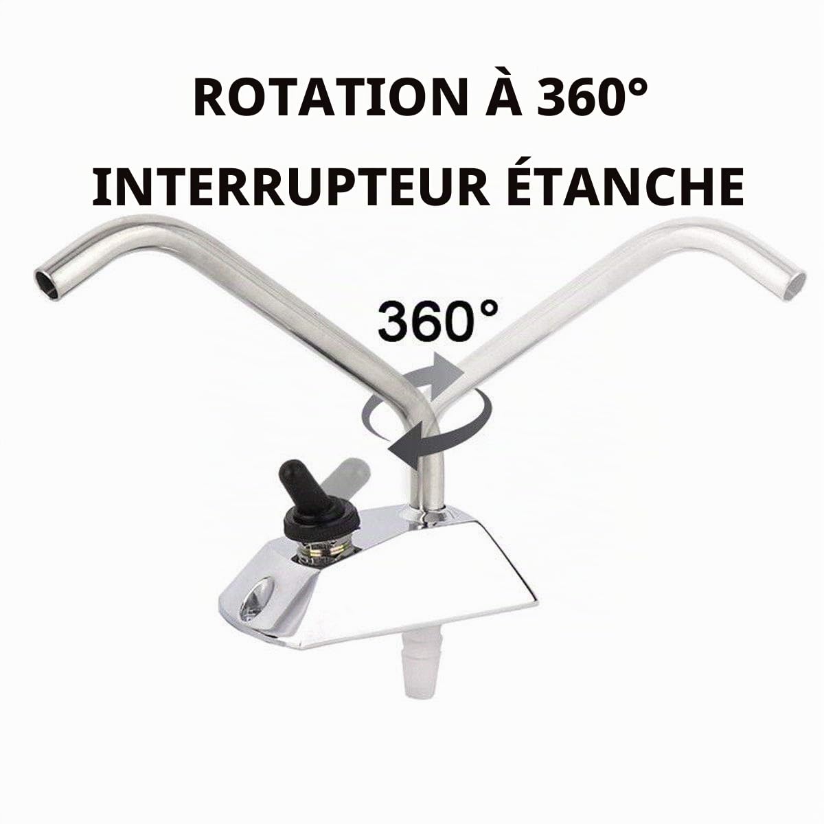 Pompe à eau pour véhicule récréatif, DC 12 V 35 PSI haute pression, pompe à membrane à eau auto-amorçante pour camping-car, bateau marin