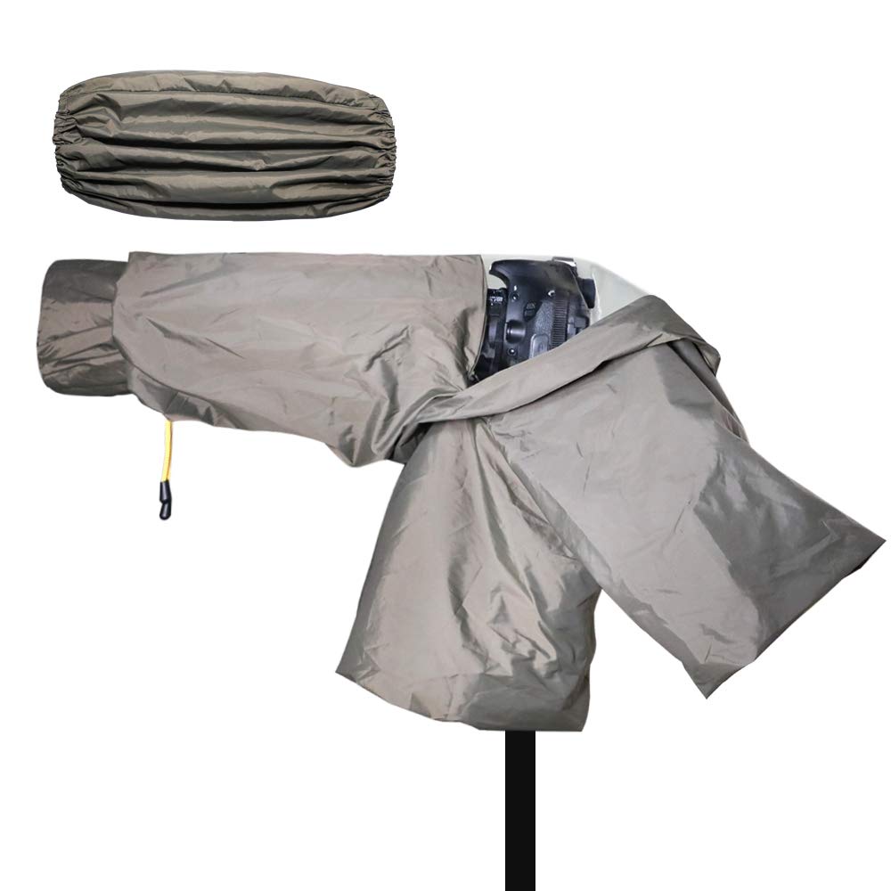 Protector de lluvia resistente al agua para cámaras DSLR con lente estándar o larga