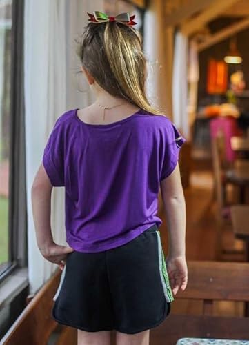 Blusa Verão Curta Infantil Juvenil Meninas Cropped (as2, numeric, numeric_16, regular, Roxo)