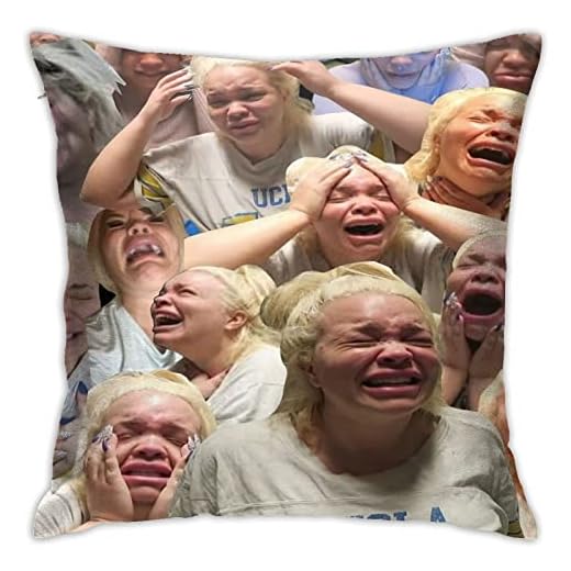 Trisha Paytas Crying Square Pillow Case Throw Pillow Sofa Cushion Car Cushion Decoration