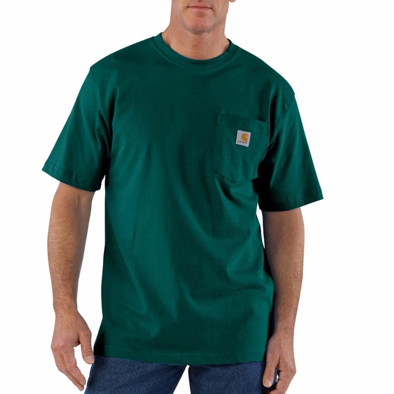 Carhartt Mens Loose Fit Heavyweight Short-Sleeve Pocket T-Shirt (Also Available in Big & Tall) CloseoutWork Utility T-Shirt — view 49