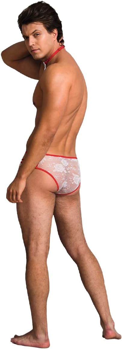 Mens Butler Lingerie Underwear Tuxedo Waiter Server Brief Costume Outfit