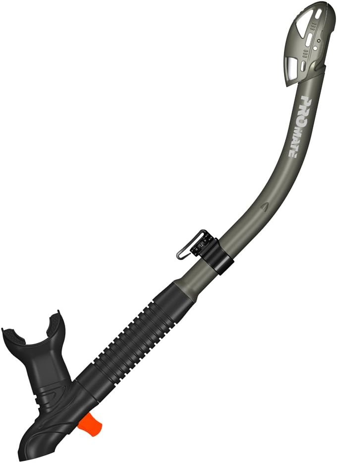 Promate Ultra Dry Diving Snorkel with Signal Whistle, T.Blue : Dry Diving Snorkels : Sports & Outdoors