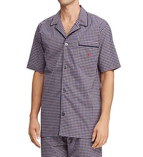 Polo Ralph Lauren Men's Short Sleeve Stretch Woven PJ Top PE00SR XL Allen Plaid/Red