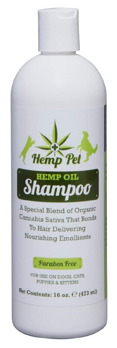Hemp Oil Conditioning Shampoo 16oz - Hydrates Skin, Leaves Coat Soft - Helps Relieve Itching and Irritation