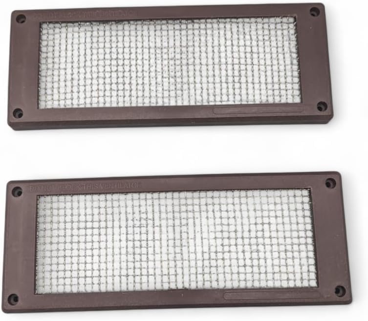 Pest Proofing Air Brick Cover, Rodent & Insect Control Prevention, Stainless Steel Mesh Air Brick Cover, Vent Cover (Pack of 2, Brown)