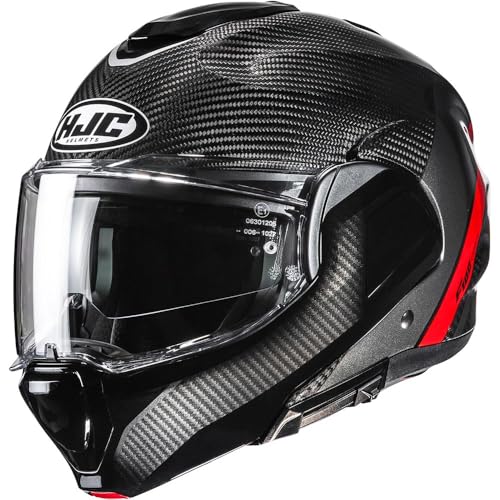 Casque HJC F100 Carbon Stan MC1 XS avec double homologation et écran solaire intégré