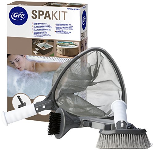 Gre KMSPA - Kit Limpiafondos para Spas hinchables o rígidos. Para el Fondo y Superficie del Spa.