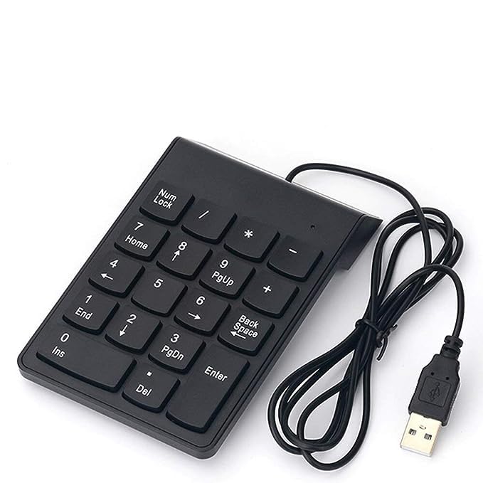 RuhZa USB 2.0 Wired Numeric Keypad Slim Mini Number Pad Digital Keyboard 18 Keys Numpad for iMacK/Mack Pro/MacKBook/MacKBook Air/Pro Laptop PC Notebook Desktop.-picture-18