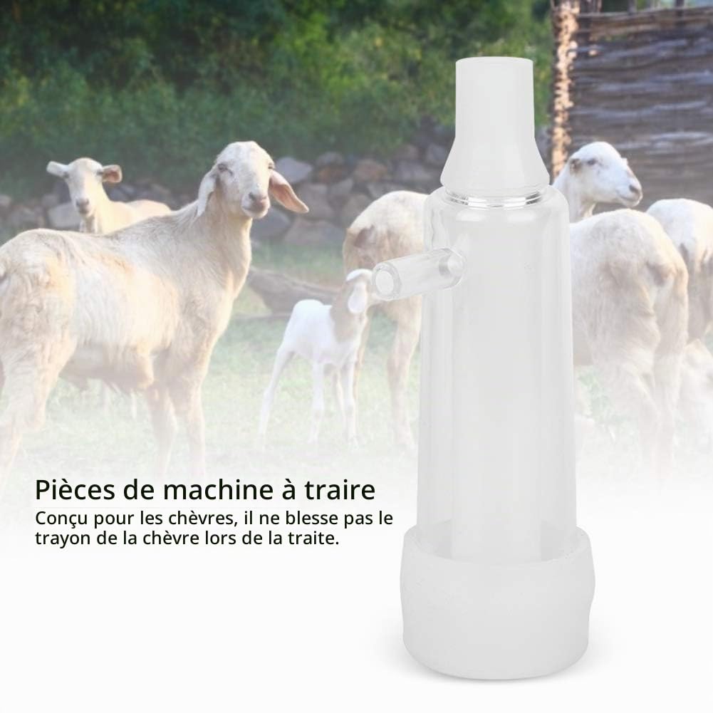 Tétine de traite pour chèvre, Remplacement pour 2000, matériau Silicone et PC sans Pollution secondaire, Installation Facile par Tuyau, Design Doux pour mamelle chèvre