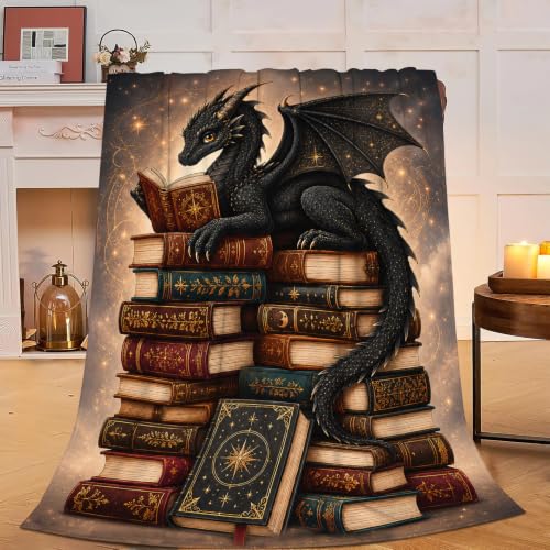 Dragon Blanket Dragon Throw Blanket Dragons Soft Cozy Fuzzy Fleece 40"x50"