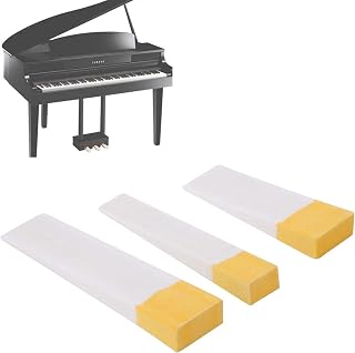 Piano Tuning Tool, 3 Pcs Felt Wedge Mute Orange White Piano Felt Tuning Wedge Mute Block Tool Accessories Felt Material