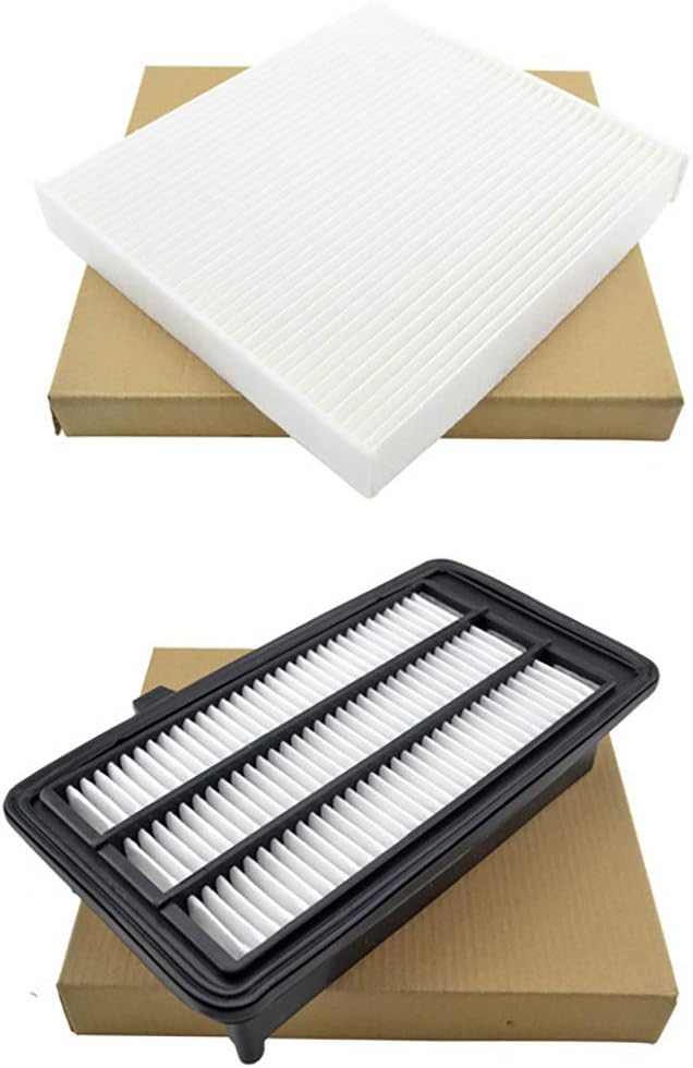 Engine and Cabin Air Filter Kit for Honda Civic 2016-2021 & CR-V 2017-2021, L4 1.5L Only, Replacement Filters, Filtro de aire de la cabina del motor, BI-TRUST TZBT00035