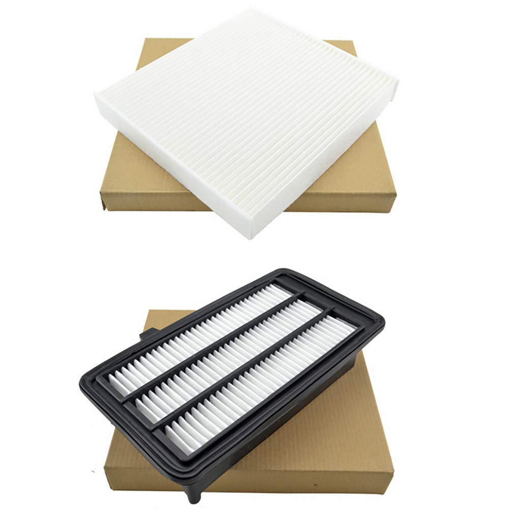 Engine and Cabin Air Filter Kit for Honda Civic 2016-2021 & CR-V 2017-2021, L4 1.5L Only, Replacement Filters, Filtro de aire de la cabina del motor, BI-TRUST TZBT00035